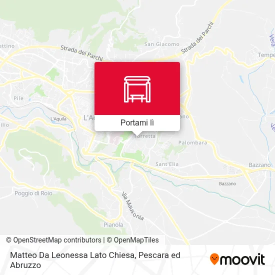 Mappa Matteo Da Leonessa Lato Chiesa