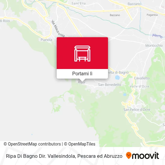 Mappa Ripa Di Bagno Dir. Vallesindola