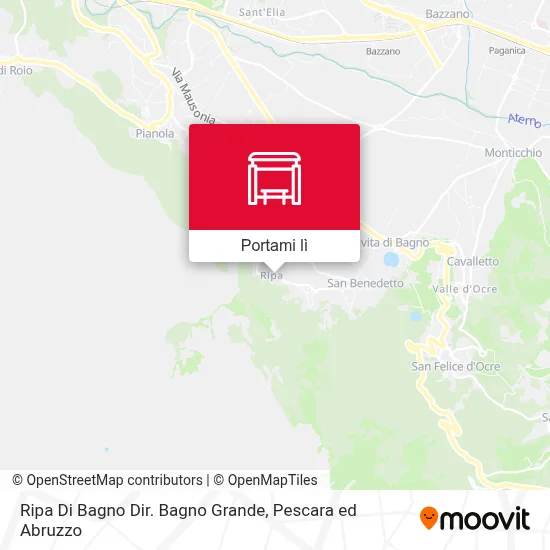 Mappa Ripa Di Bagno Dir. Bagno Grande