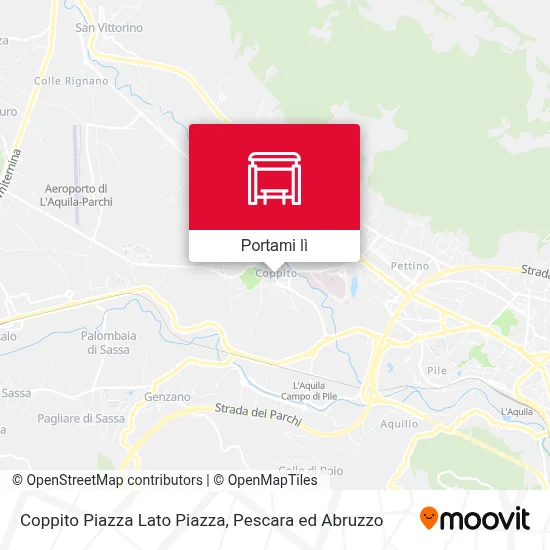Mappa Coppito Piazza Lato Piazza