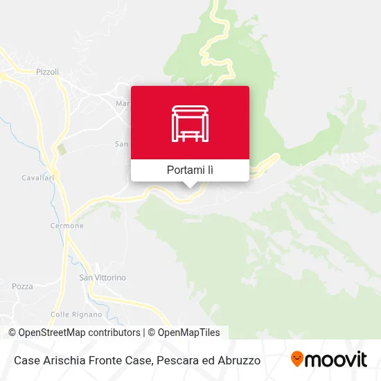 Mappa Case Arischia Fronte Case