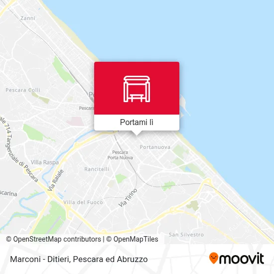 Mappa Marconi - Ditieri