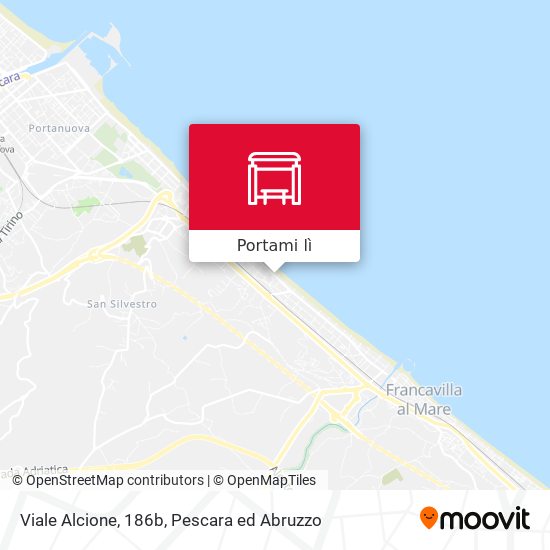 Mappa Viale Alcione, 186b
