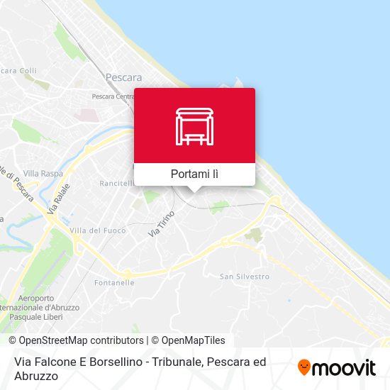 Mappa Via Falcone E Borsellino - Tribunale