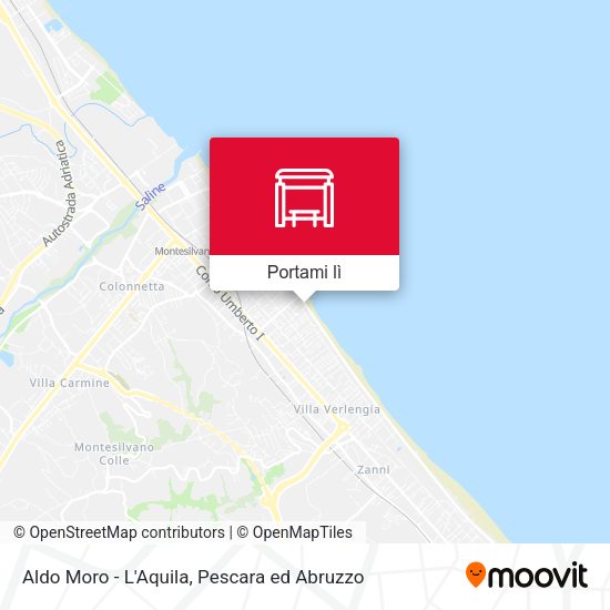 Mappa Aldo Moro - L'Aquila