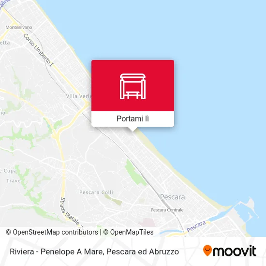 Mappa Riviera - Penelope A Mare