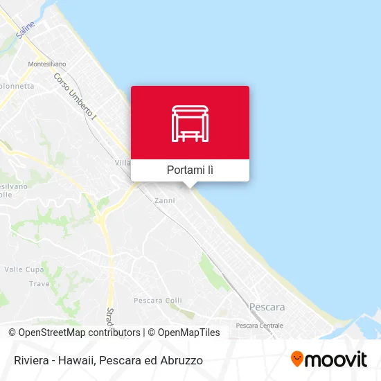 Mappa Riviera - Hawaii