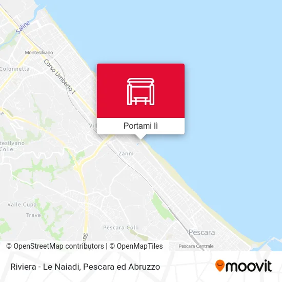Mappa Riviera - Le Naiadi