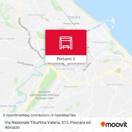 Mappa Via Nazionale Tiburtina Valeria, 312