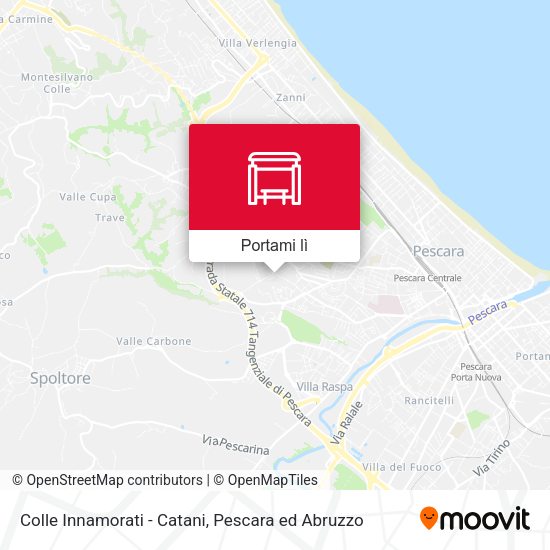 Mappa Colle Innamorati - Catani