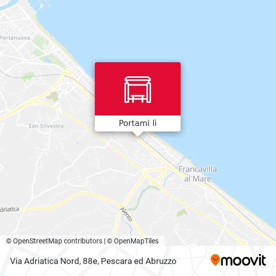 Mappa Via Adriatica Nord, 88e