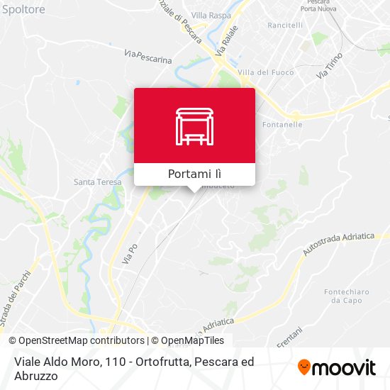 Mappa Viale Aldo Moro, 110 - Ortofrutta