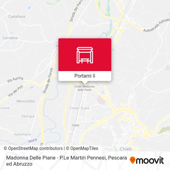 Mappa Madonna Delle Piane - P.Le Martiri Pennesi