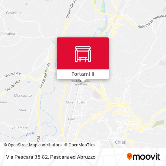 Mappa Via Pescara 35-82