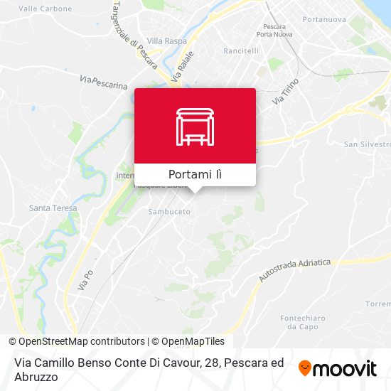 Mappa Via Camillo Benso Conte Di Cavour, 28