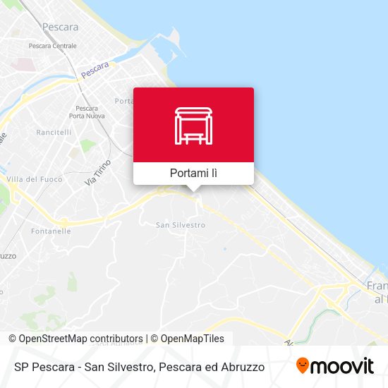 Mappa SP Pescara - San Silvestro