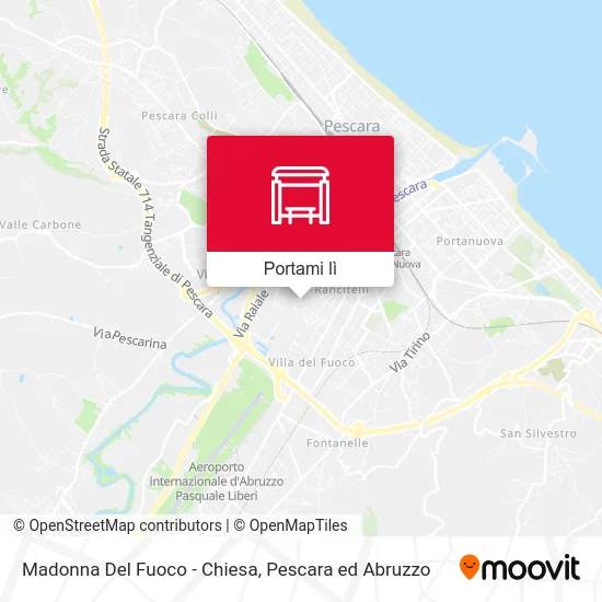 Mappa Madonna Del Fuoco - Chiesa