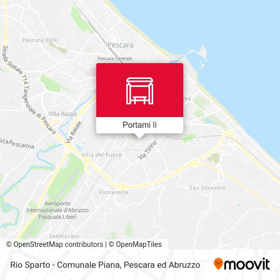 Mappa Rio Sparto - Comunale Piana