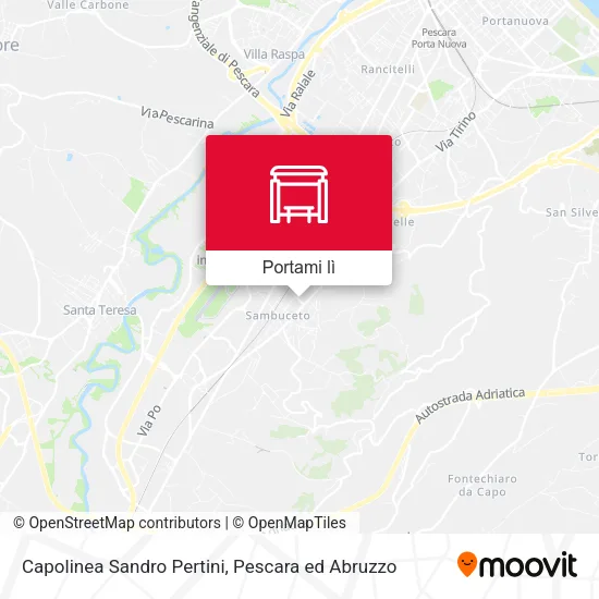 Mappa Capolinea Sandro Pertini