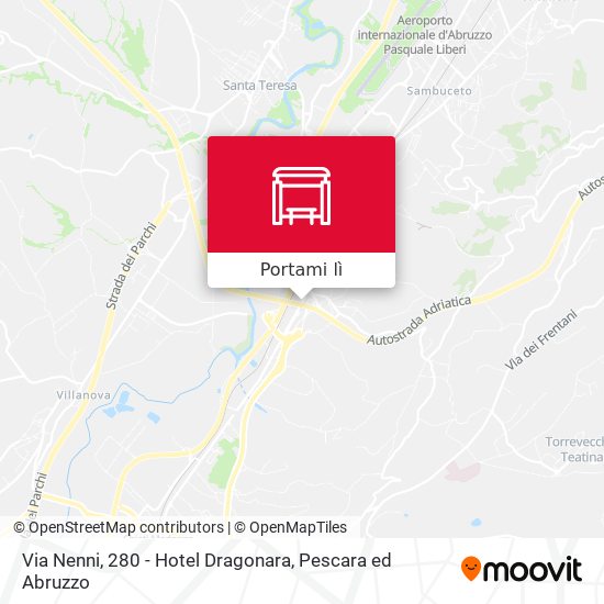 Mappa Via Nenni, 280 - Hotel Dragonara