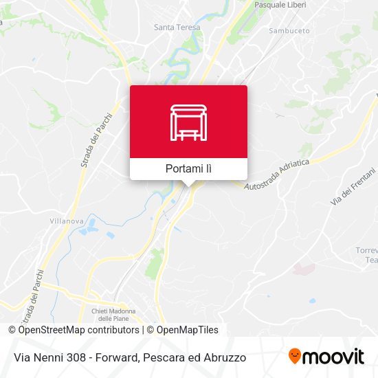 Mappa Via Nenni 308 - Forward