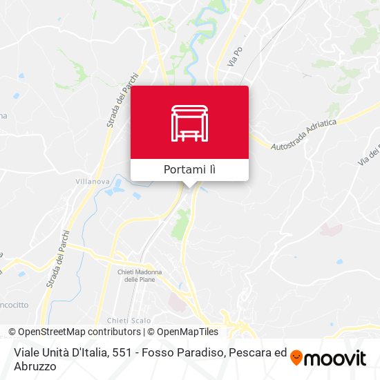 Mappa Viale Unità D'Italia, 551 - Fosso Paradiso