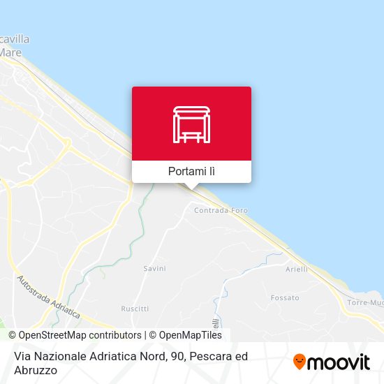 Mappa Via Nazionale Adriatica Nord, 90