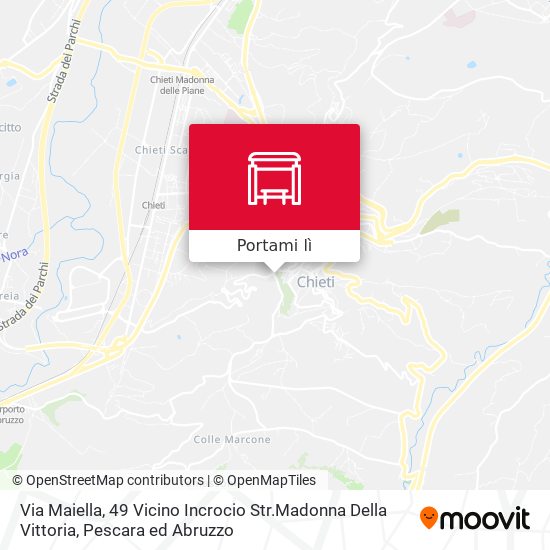 Mappa Via Maiella, 49 Vicino Incrocio Str.Madonna Della Vittoria