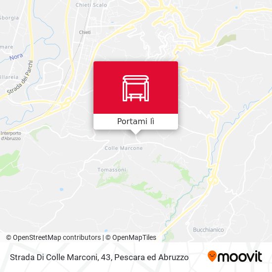 Mappa Strada Di Colle Marconi, 43