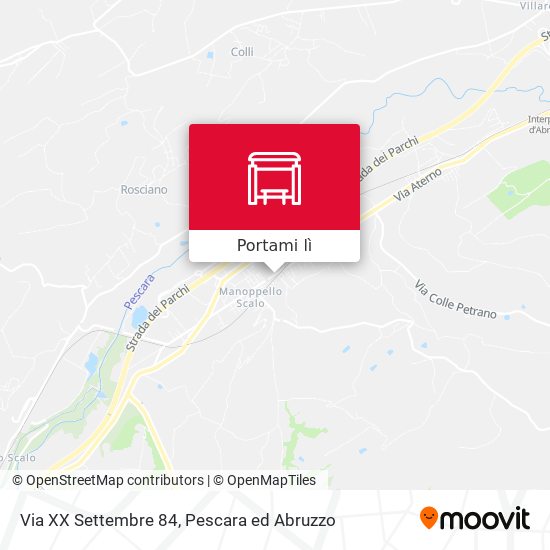 Mappa Via XX Settembre 84