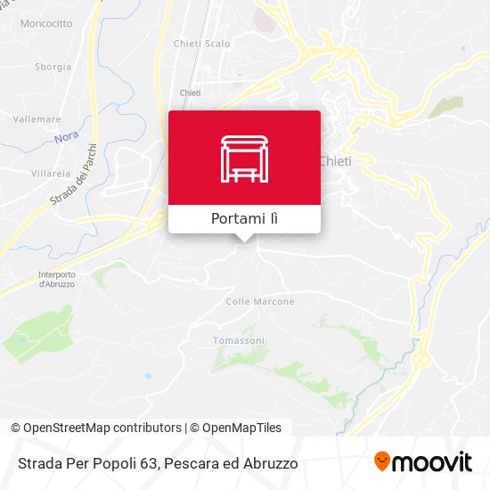 Mappa Strada Per Popoli 63