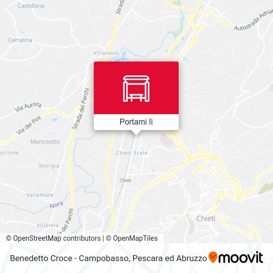 Mappa Benedetto Croce - Campobasso