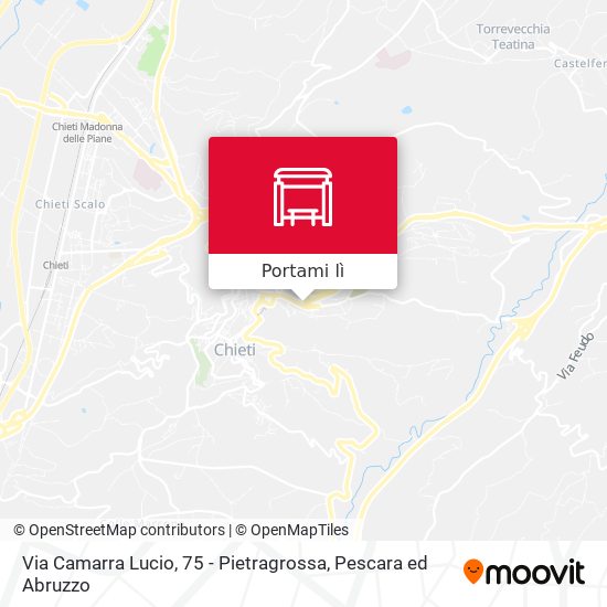 Mappa Via Camarra Lucio, 75 - Pietragrossa