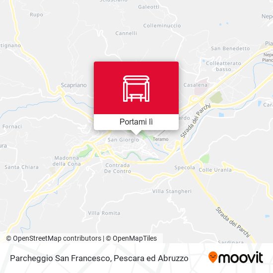Mappa Parcheggio San Francesco