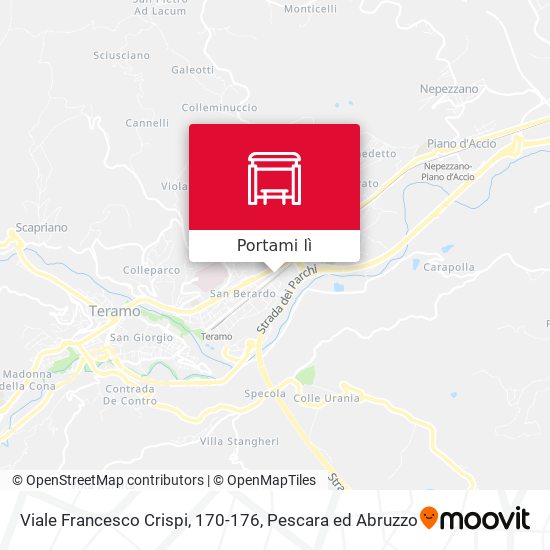 Mappa Viale Francesco Crispi, 170-176