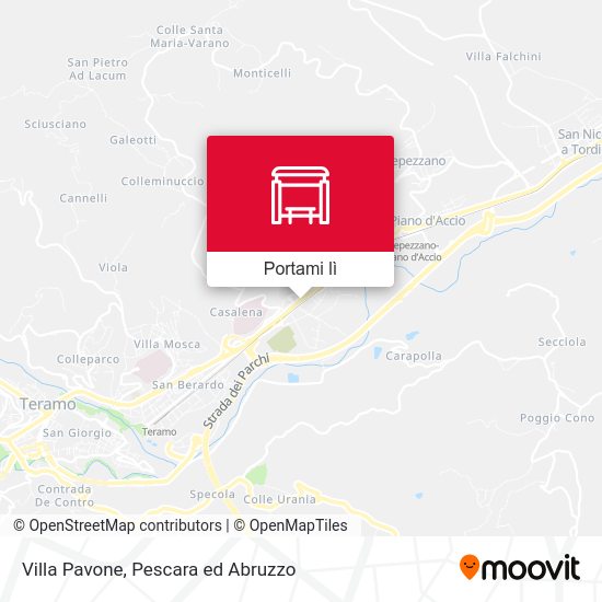 Mappa Villa Pavone