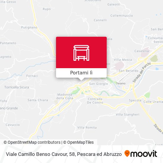 Mappa Viale Camillo Benso Cavour, 58