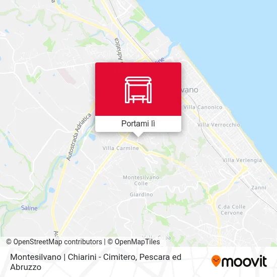 Mappa Montesilvano | Chiarini - Cimitero