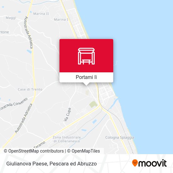Mappa Giulianova Paese