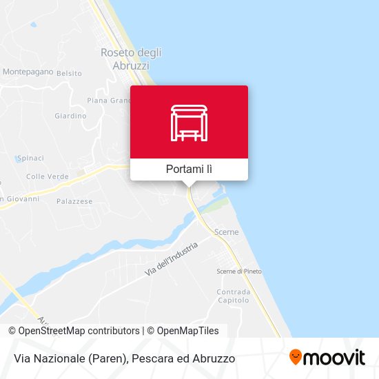 Mappa Via Nazionale (Paren)