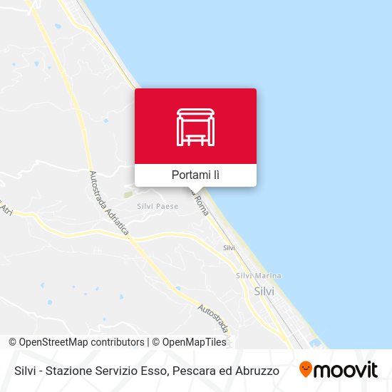 Mappa Silvi - Stazione Servizio Esso