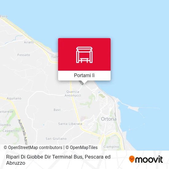 Mappa Ripari Di Giobbe Dir Terminal Bus