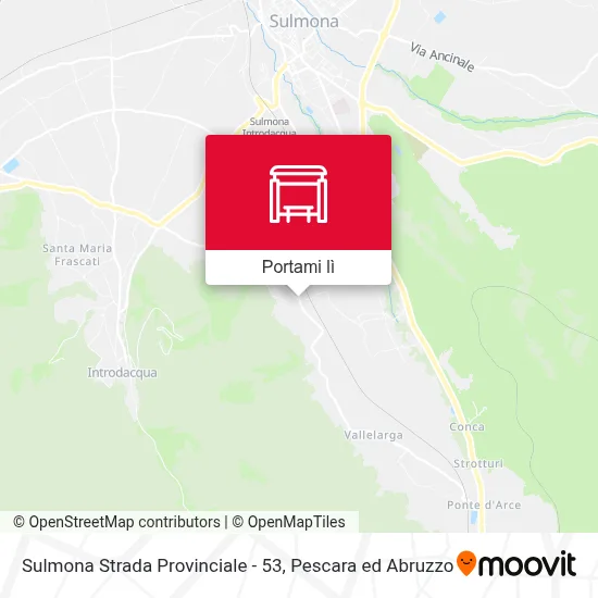Mappa Sulmona Strada Provinciale - 53