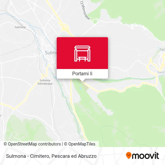 Mappa Sulmona - Cimitero