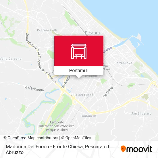 Mappa Madonna Del Fuoco - Fronte Chiesa