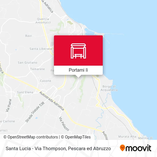Mappa Santa Lucia - Via Thompson