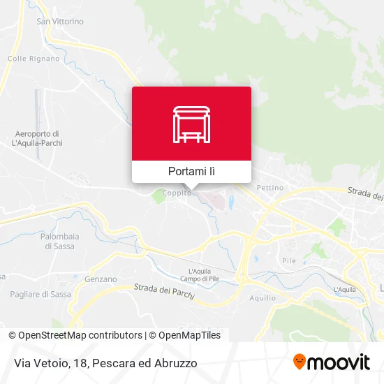 Mappa Via Vetoio, 18
