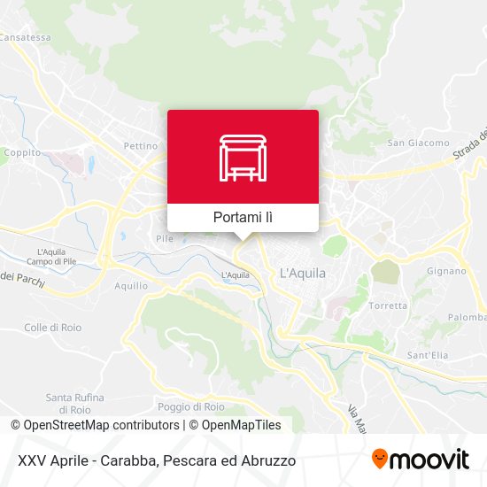Mappa XXV Aprile - Carabba