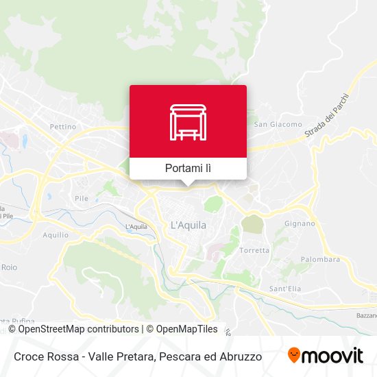 Mappa Croce Rossa - Valle Pretara