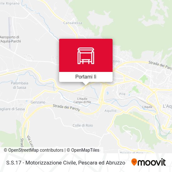 Mappa S.S.17 - Motorizzazione Civile